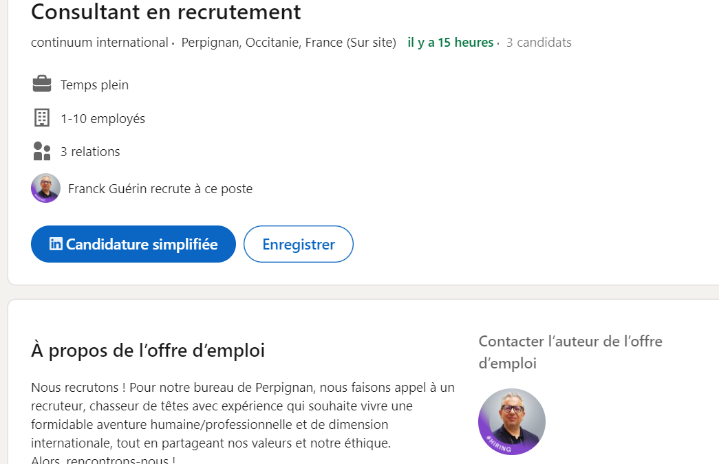 Nous recrutons ! 📢